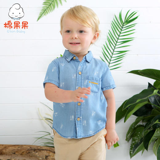 棉果果夏季男童短袖衬衫M212153418252 商品图3