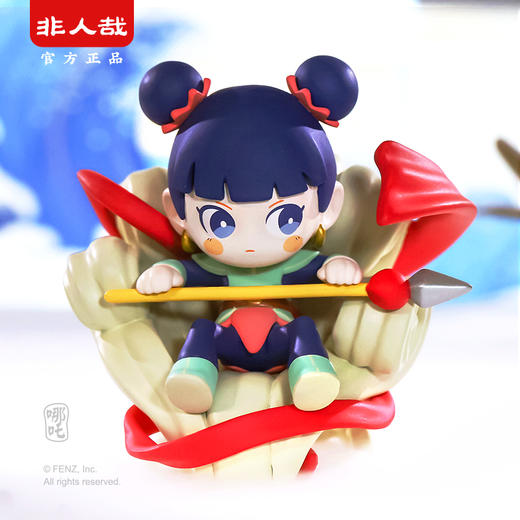 非人哉官方店popmartx非人哉发呆哪吒盲盒手办桌面摆件