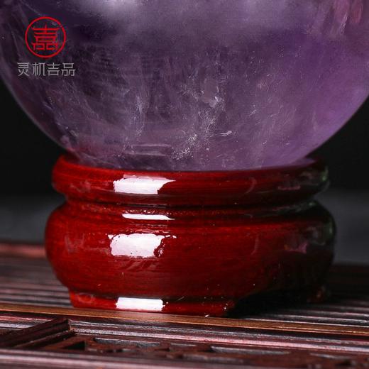 灵机吉品 紫色水晶球摆件紫晶球 人际职场摆件 商品图4