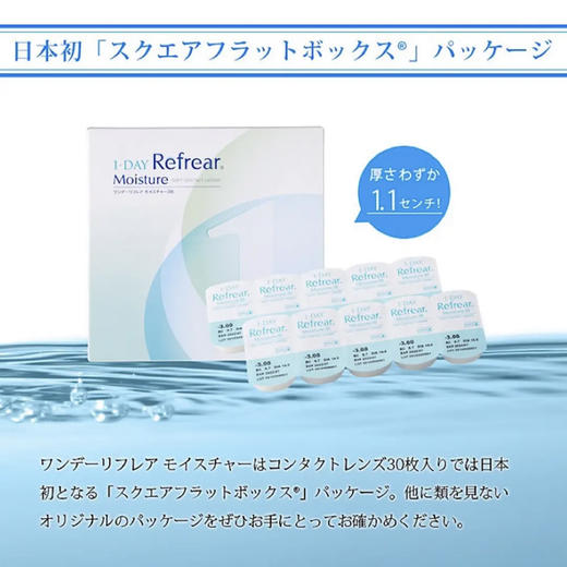 「西安保税仓发货」Refrear 透明片日抛  一盒30片装 日本隐形眼镜美瞳 商品图1