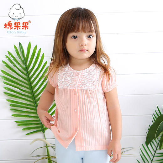 棉果果夏季女童短袖衬衫M222153218301 商品图2