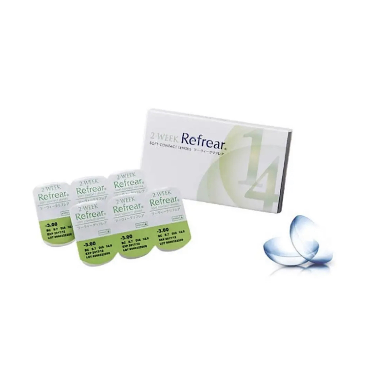 「西安保税仓发货」 Refrear 透明片双周抛  一盒6片装 日本隐形眼镜美瞳