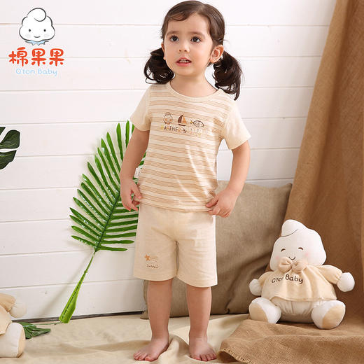 棉果果夏季新疆彩棉男童女童中裤M201202118212 商品图4