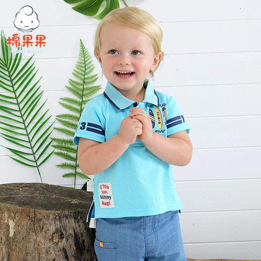 棉果果夏季男童套头T恤M212140218250 商品图1