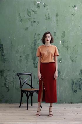 解语_金色刺绣TEE