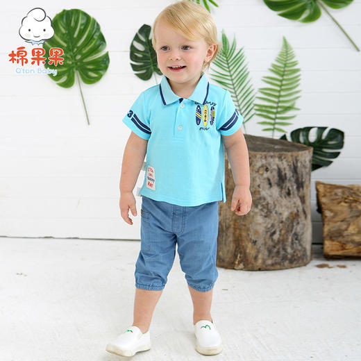 棉果果夏季男童套头T恤M212140218250 商品图2