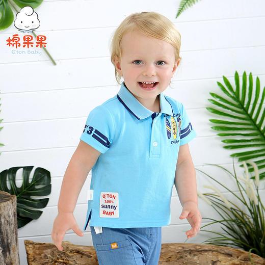 棉果果夏季男童套头T恤M212140218250 商品图0