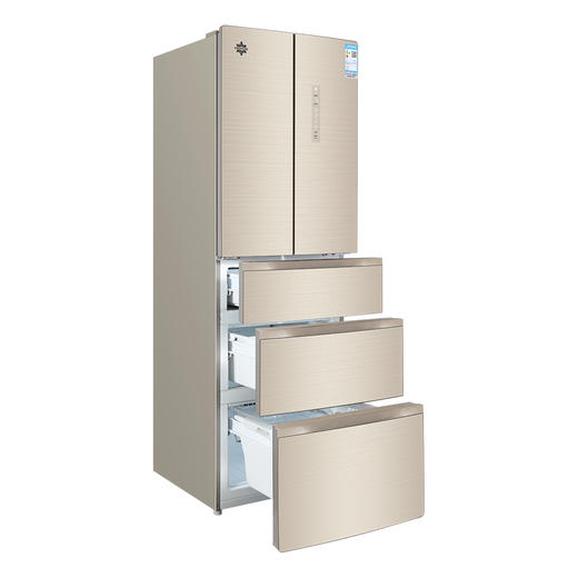 格力晶弘冰箱 变频无霜 瞬冻科技 食材保鲜如初 BCD-339WPQG/极光金 商品图2