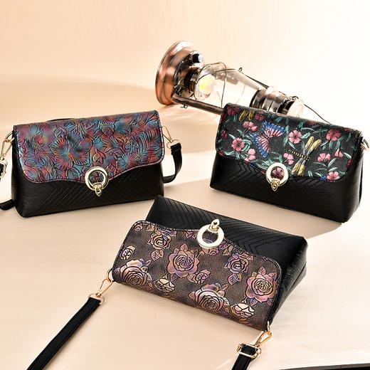 ZM-185-1新款女士斜挎单肩包印花小方包 XCX 商品图2