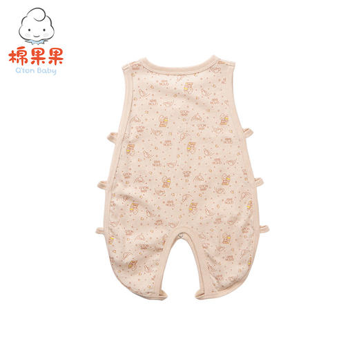 棉果果夏季新疆彩棉男童女童背心开裆连体衣连身衣哈衣M201725118209 商品图1