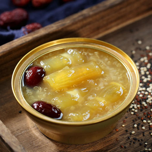 即食花胶红枣藜麦即食莲子鱼胶礼盒深海鱼胶干货正品代餐160g 商品图0