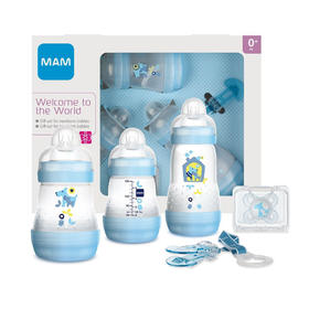 [丹麦]Mam新生儿礼盒套装-白色. Mam Welcome to the world Gift Set Newborn White.