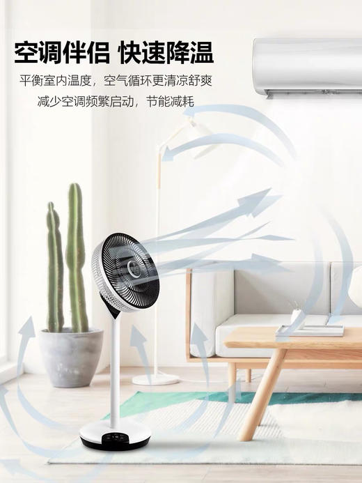 换掉老式电风扇！老板自留推荐。日本西哲空气循环扇，落地台式两用。 商品图5
