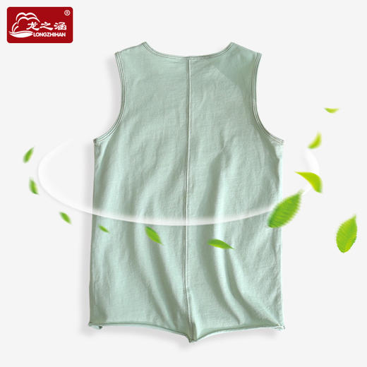【特价】龙之涵 中大童薄款丝光棉背心 商品图4