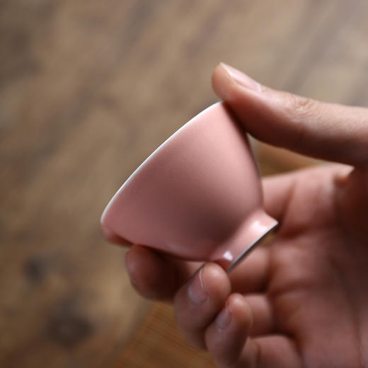 桃之夭夭套组 粉红单色釉 自然圆润 商品图3