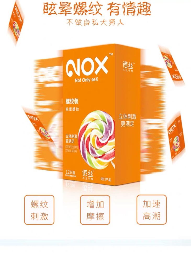 诺丝螺纹装避孕套8只