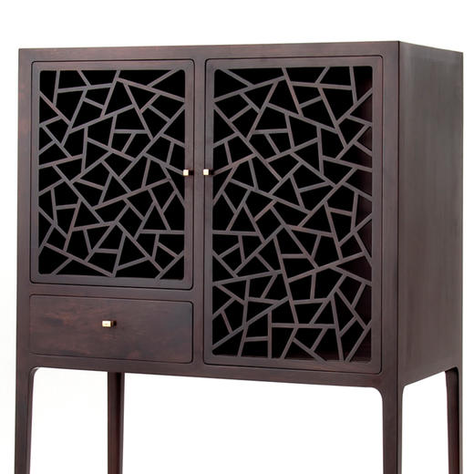 全球限量30件平仄原创设计冰裂纹展示柜