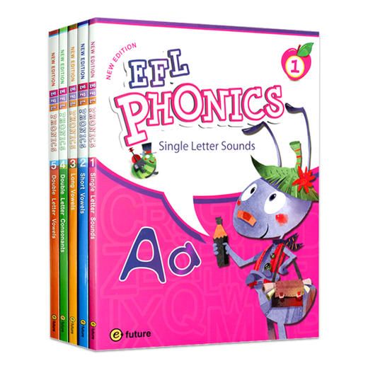 phonics教材 efl phonics自然拼读教材 phonics 1/2/3/4/5教材 商品图0