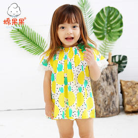 棉果果夏季女童短袖连衣裙M222701218279