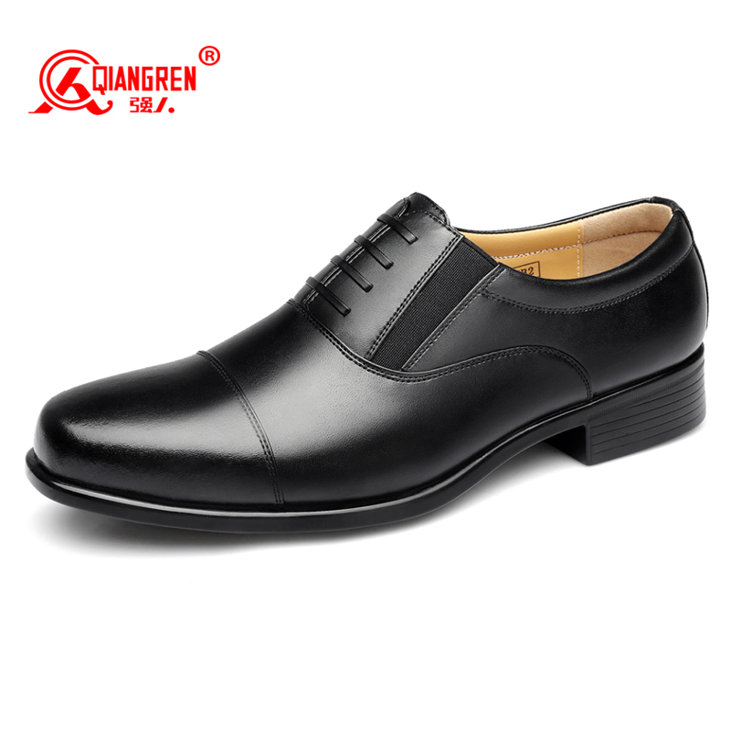 强人3515男鞋三接头皮鞋男英伦商务正装男士皮鞋