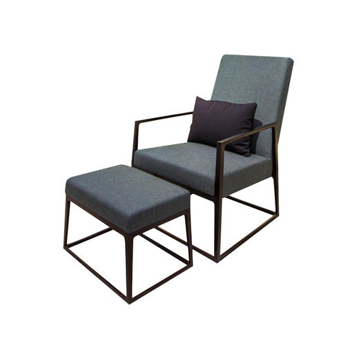 平仄原创设计布艺休闲椅