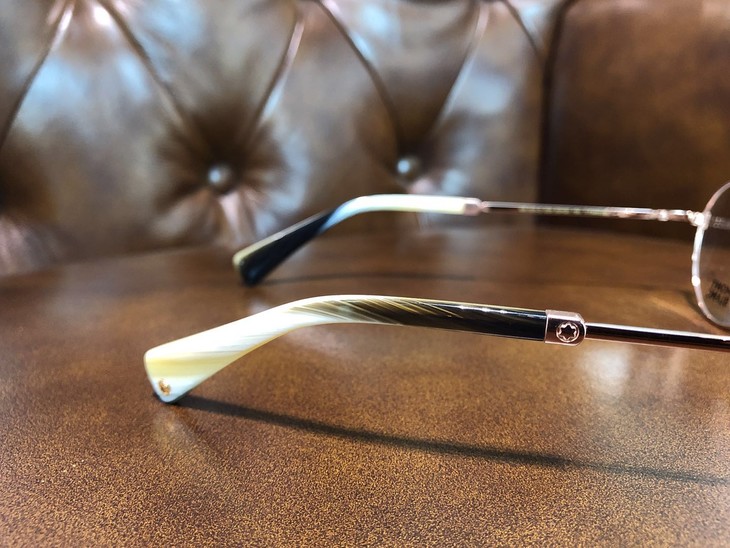 万宝龙纯钛文艺复古圆形近视框超轻平光眼镜