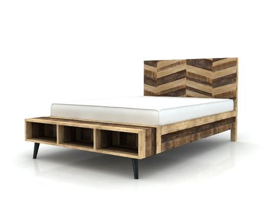 NS家居nsfurniture进口实木双人床NSBD-LAR B01Q 商品图2