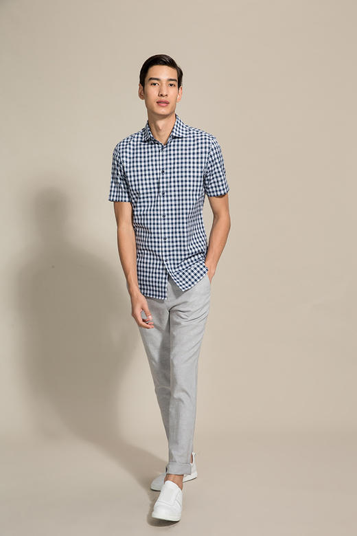 callisto浅麻灰棉麻休闲裤 SOCPW055LG 商品图3