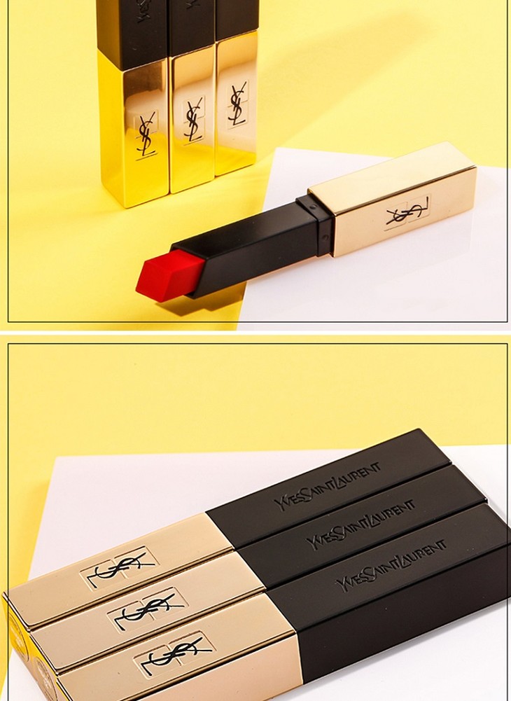 圣罗兰复古正红细管小金条21号