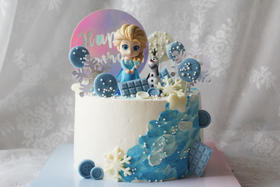 女孩款 Disney冰雪奇缘Q版艾莎 雪宝 公主蛋糕