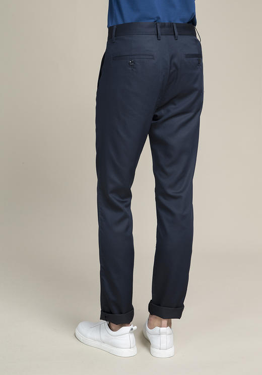 callisto藏青色弹力超柔滑棉休闲裤SOCPW038NA 商品图1