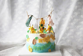 男孩款 可爱皮卡丘 彩旗