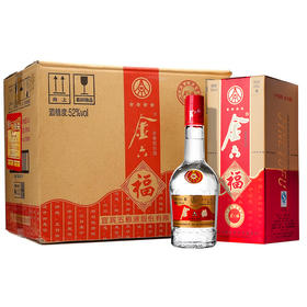 【推荐】金六福 四星 白酒 52度 500ml*6 浓香型 新老包装随机发货