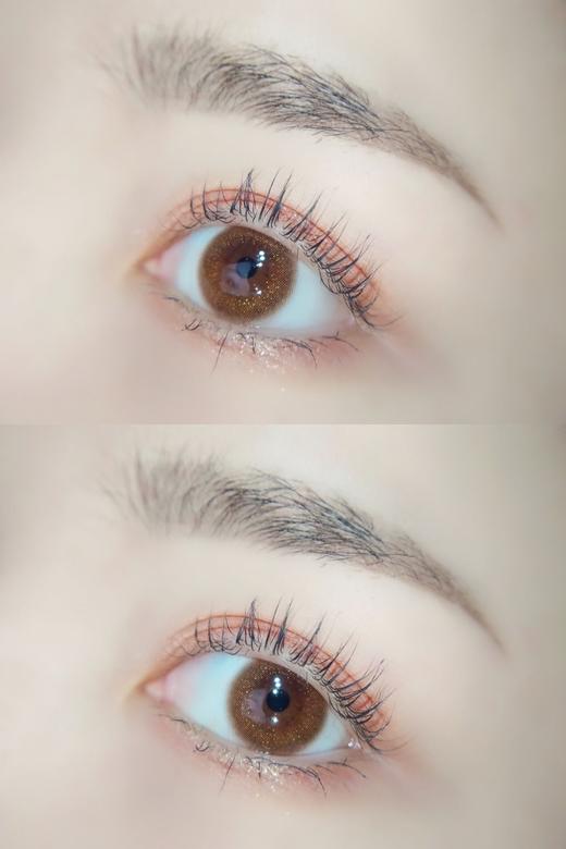 「高端美瞳 」doriscon pro+ 闪金棕 14.0 年抛美瞳 含硅水凝胶 商品图2