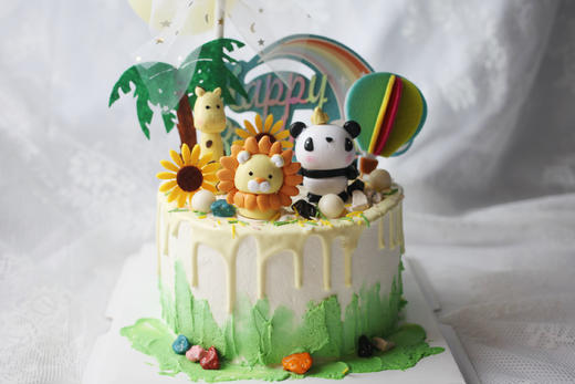 卡通主题款 动物乐园 男孩女孩造型蛋糕 商品图1