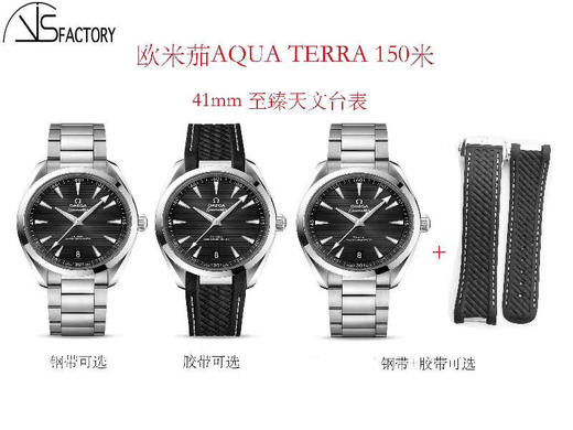 VS欧米茄日配之选 海马150米 Aqua Terra  天文台 表盘41mm 商品图9
