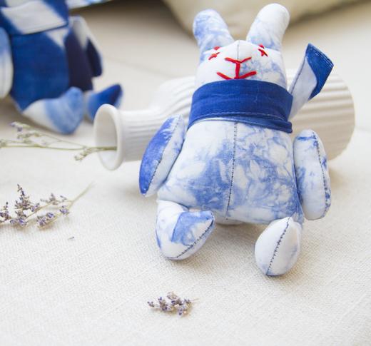 青云染·纯手工缝制幸运兔子玩偶 兔子 商品图1