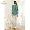乔万尼夏衬衫纯色中袖宽松直筒气质真丝桑蚕丝上衣EN2C500 商品缩略图2