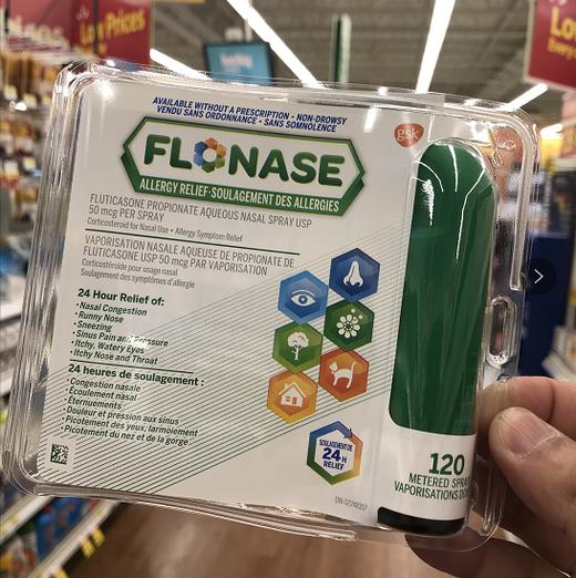 加拿大版flonase强效鼻敏感鼻炎鼻塞治疗喷剂针对过敏雾霾花粉宠物鼻敏感季节性敏感等温哥华直邮 加拿大家园商城