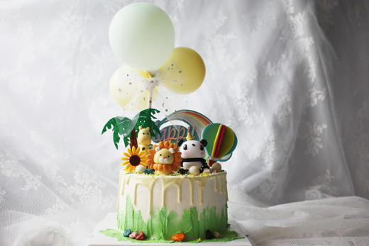 卡通主题款 动物乐园 男孩女孩造型蛋糕 商品图0