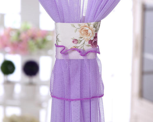 夏季防蚊蝇家用卧室装饰通风纱门帘隔断帘四季长短纱帘 商品图2