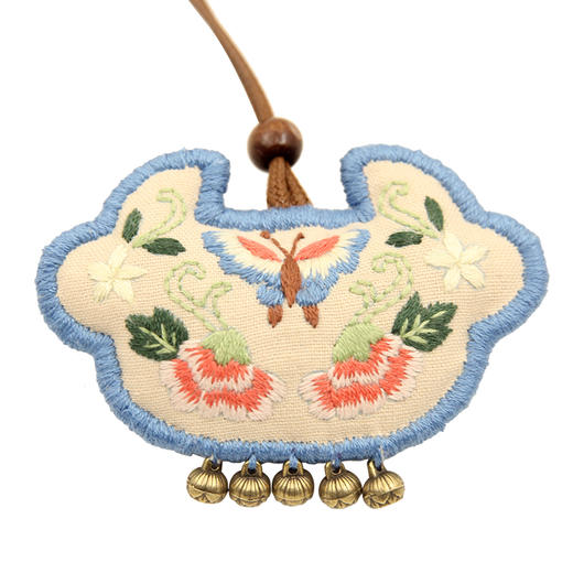 吉祥如意锁diy手工刺绣材料包非成品指间