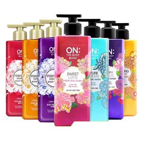 韩国进口LG ON 香水沐浴露500ml 持久留香 滋润保湿补水 家庭装