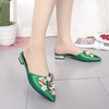 AF-9020新款韩版透气防滑水钻花朵平跟拖鞋 TZW 商品缩略图0