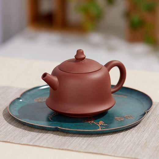 朱炳仁丨海棠盘 黄铜干泡台 商品图2