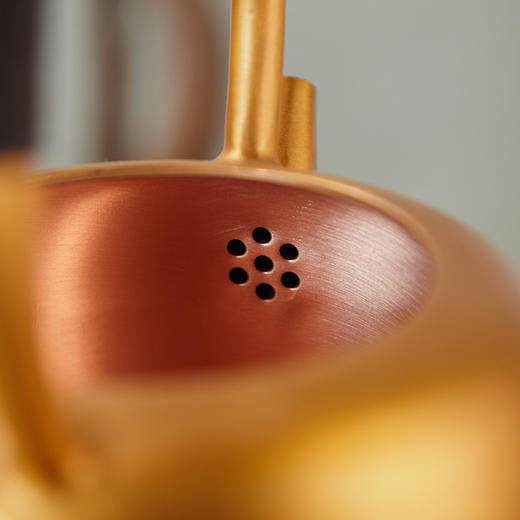 朱炳仁丨古风福禄铜壶 紫铜 1000ml 商品图4