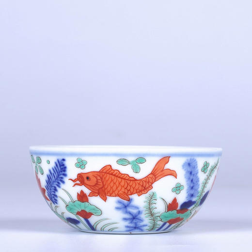 五彩鱼藻纹一壶两杯 商品图2