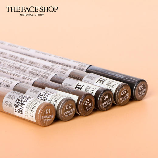 〖一般贸易〗韩国进口The Face Shop/菲诗小铺精致立体双头自动眉笔 防水防汗持久自然带眉刷 商品图4
