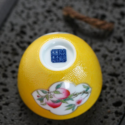 宝瓷林  扒花开光三果小罗汉杯套组 商品图5