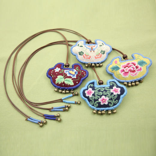 吉祥如意锁diy手工刺绣材料包非成品指间